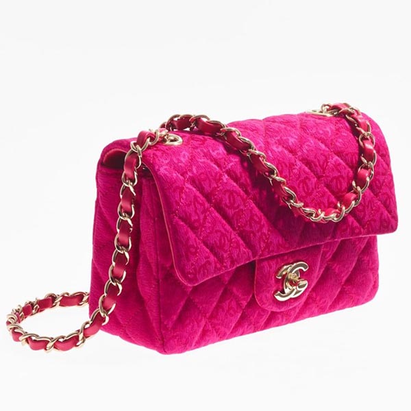 シャネル ショルダーバッグ 偽物 ミニ フラップ バッグ シルク ジャカード A69900B06931NF256